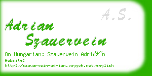 adrian szauervein business card